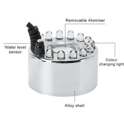 Mini LED Pumpkin Light Fogger Water Fountain Pond Fog Machine