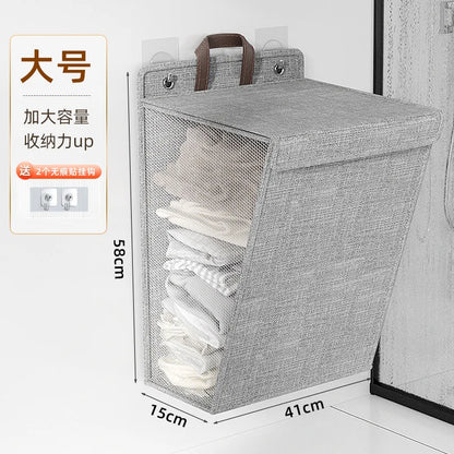 Multifunctional Punch Free Wall Hanging Washing Clothes Mesh Hook Organizer