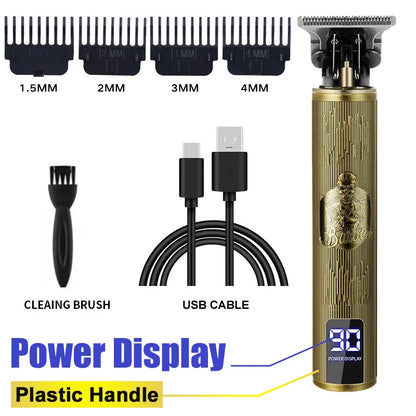 Hair Clippers for Men Professional Zero Gapped T-Blade Trimmer Cordless Rechargeable Edgers Clippers Electric Beard