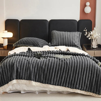 1pc Weighted Fleece Blanket -Soft, Warm, Throw