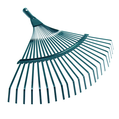 1Pc Garden Leaf Rake Grass Farming Rake Durable Iron Potting 22-tooth Garden Rake for Gardeners and Landscapers