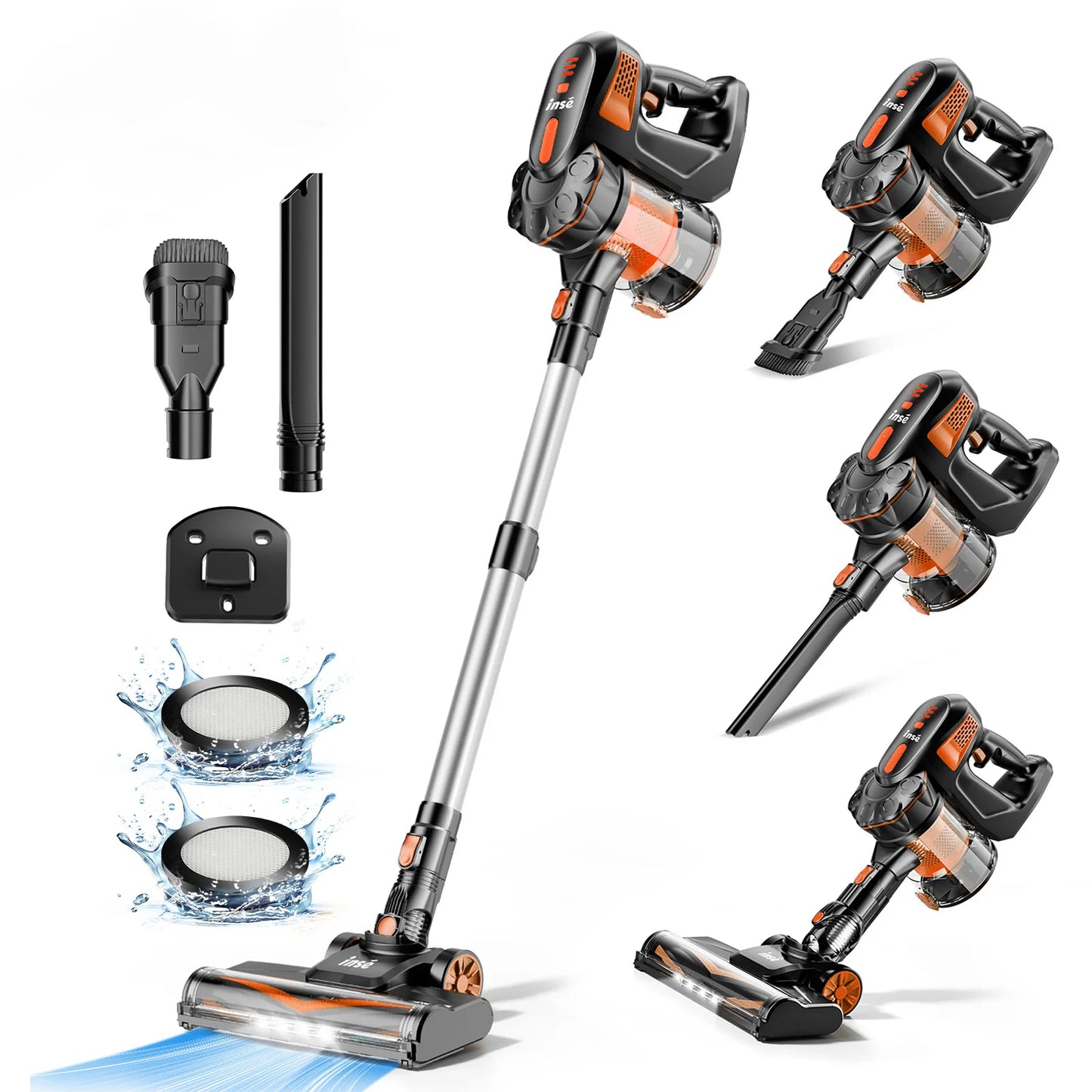 Cordless Stick Vacuum  6-in-1 Lightweight Handheld Vacuum