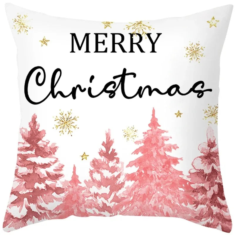Christmas Cushion Cover Pillowcase Decorations for Home