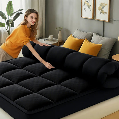 Thick Mattress Topper 1000Gsm Cooling Noiseless Breathable Fitted 8-21 Deep Pocket Machine Washable