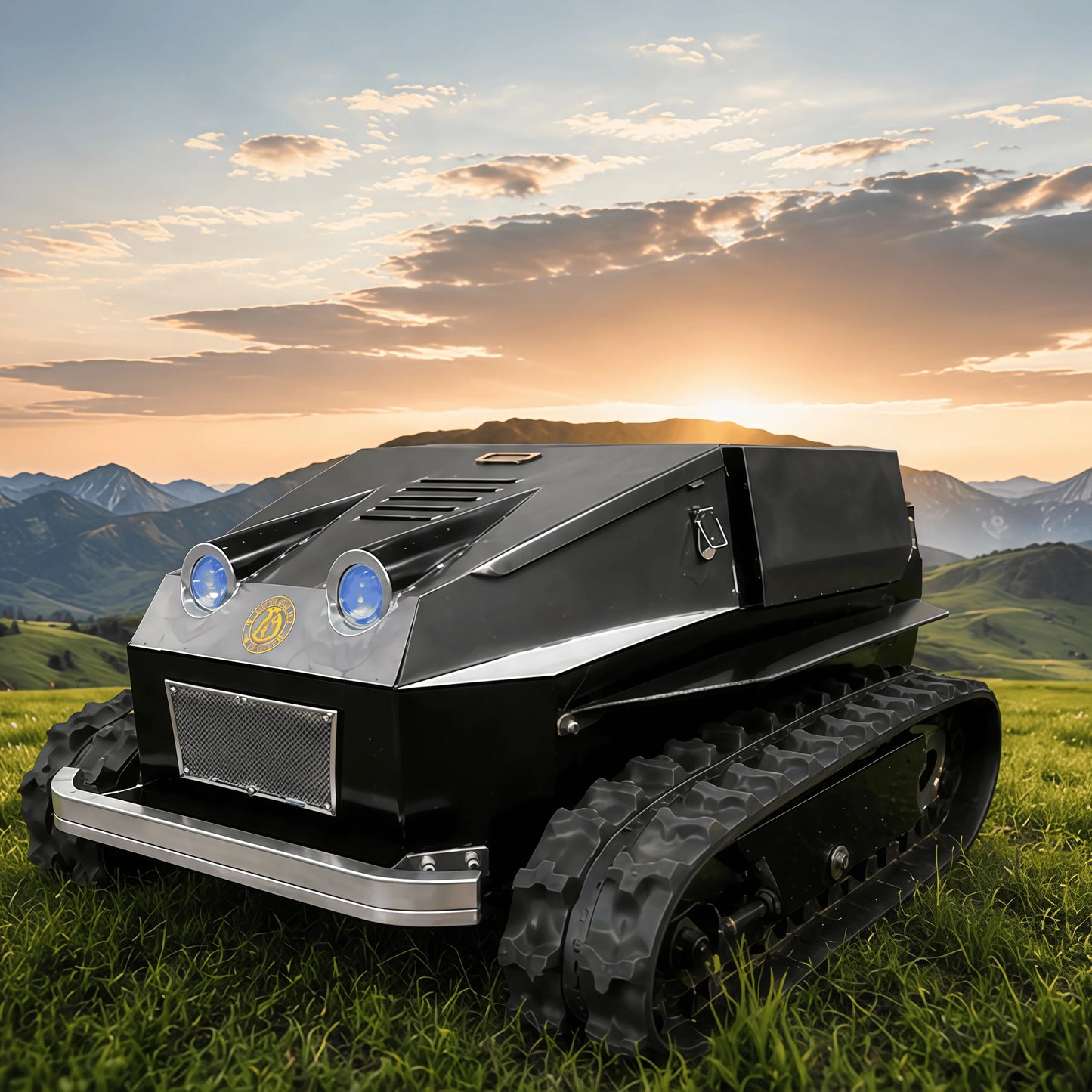 Controlled Lawn Mower Intelligent Mowing Robot for Orchards Fields Battery Powered Lawnmower