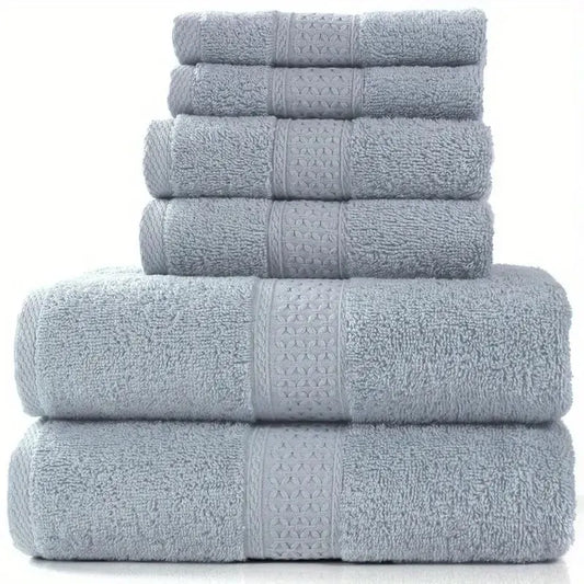 Bath Towel Washcloth Cotton Towel Solid Color Soft Absorbent Towels