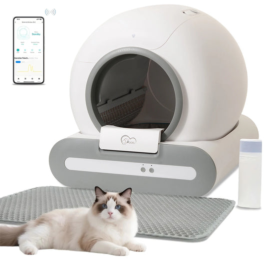 Self-Cleaning Cat Litter Box App Control, ONLY Supports Wi-Fi