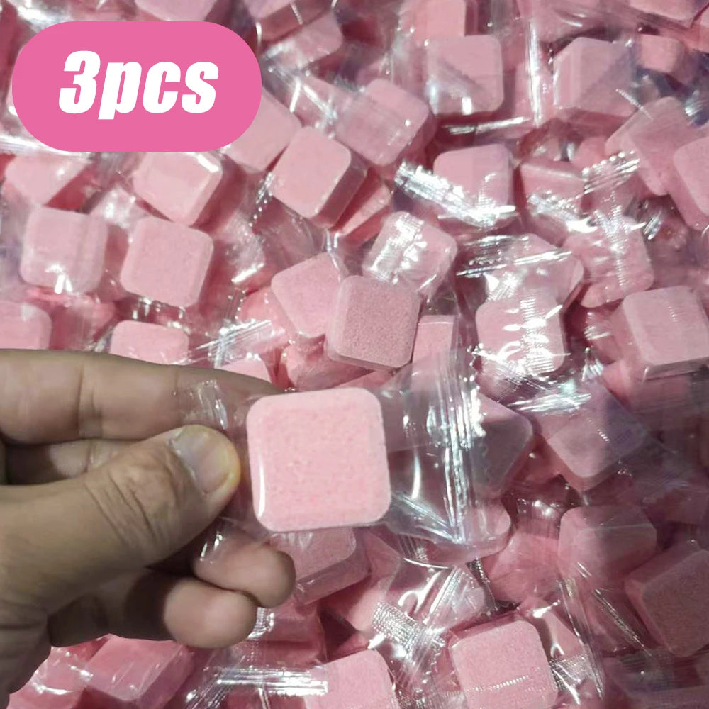 3-20Pcs Effervescent Tablet Toilet Cleaner Deodorant Remover Urine Stain Yellow Dirt