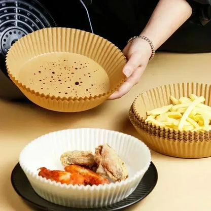 50/100/200Pcs Air Fryer Baking Paper Non-Stick Airfryer Kitchen Accessories
