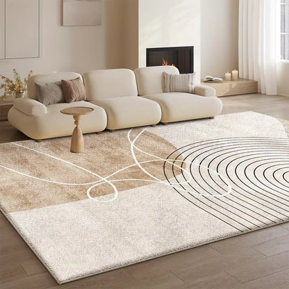 Flannel Carpet Modern Light Luxury Living Room Large Rug Non-Slip Washable