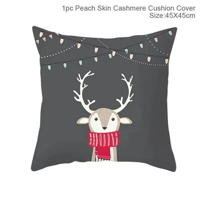 Christmas Cushion Cover Pillowcase Decorations for Home