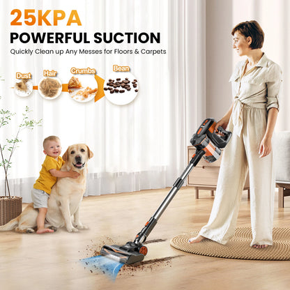 Cordless Stick Vacuum  6-in-1 Lightweight Handheld Vacuum