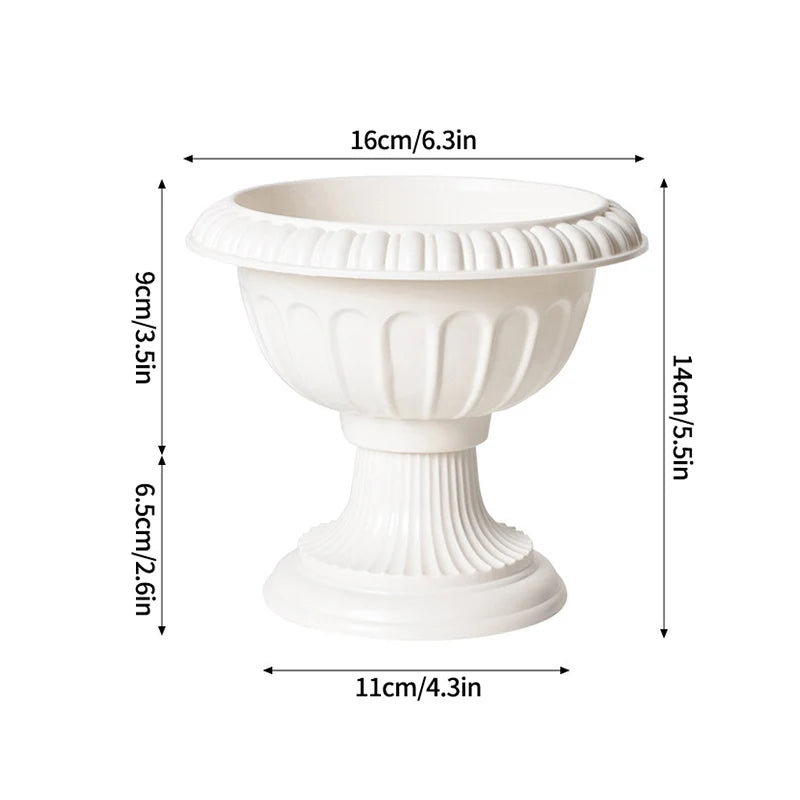 Simple Plastic Vase Pots for Plants Flower Arrangement Vase Decorative