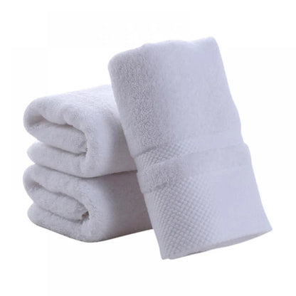 35X75CM Plain Colored Absorbent Towel Pure Cotton Bath Towel Set