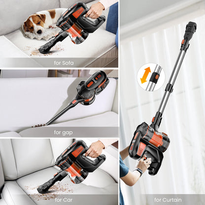 Cordless Stick Vacuum  6-in-1 Lightweight Handheld Vacuum