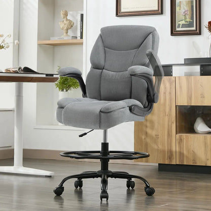 500LBS Drafting Chair, High Back Safer Standing Desk Chair,
