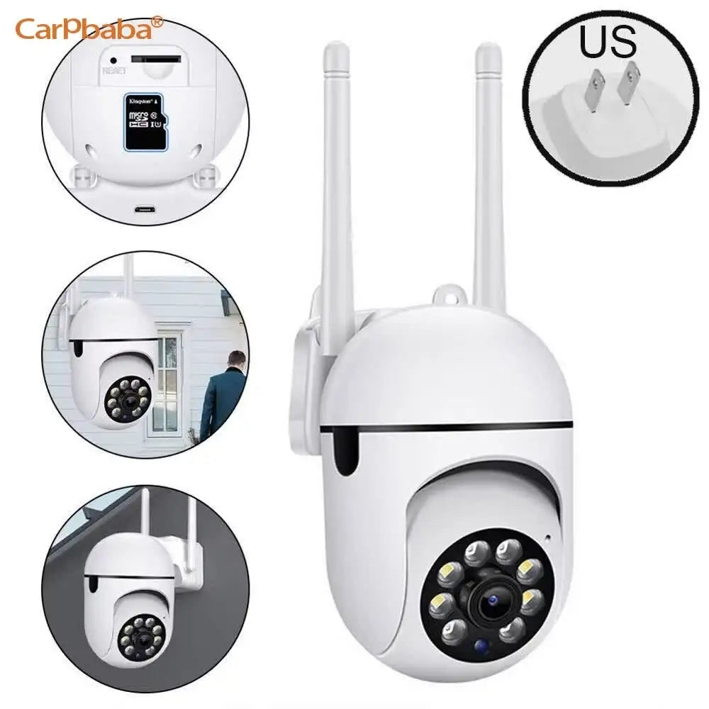 Outdoor Home Security WIFI CCTV Surveillance with Color Night Vision Wireless HD 2-Way Audio 1080P