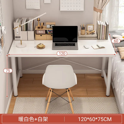 Home Storage Office Desk Minimalist White Standing Gaming Study Office