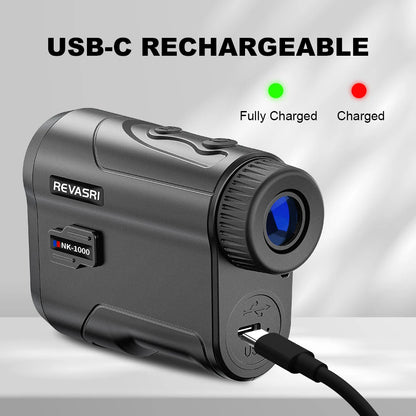 Golf Rangefinder, 6x Magnification, Flag-Lock Vibration, and Slope-Compensated Distance Function