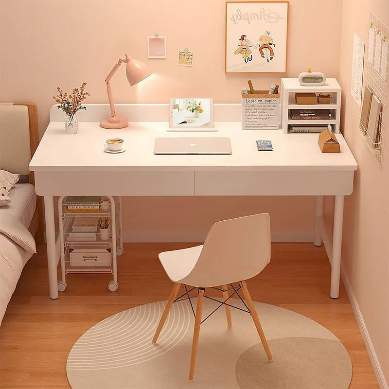 Home Storage Office Desk Minimalist White Standing Gaming Study Office