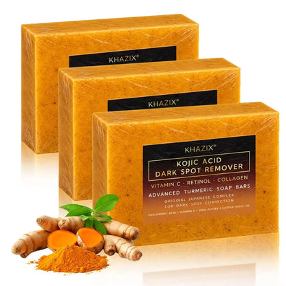 Turmeric Acid Face & Body Soap, Gentle Cleansing with Shea Butter, Retinol and Vitamin E