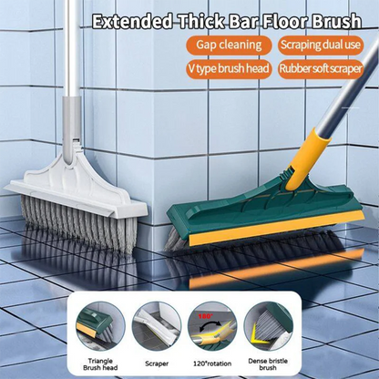 3 In 1 Cleaning Brush with Long Handle Rotating Floor