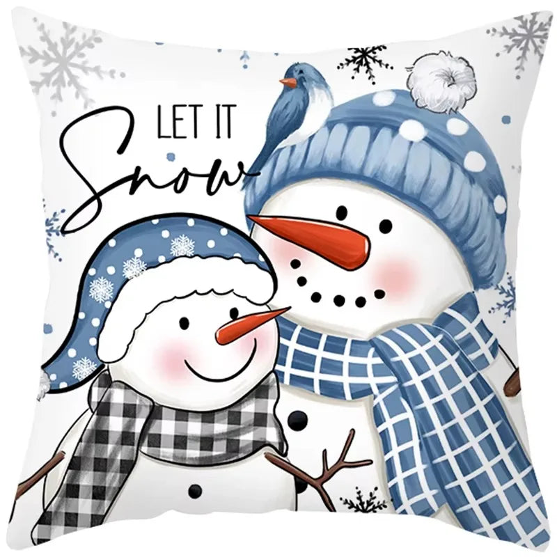 Christmas Cushion Cover Pillowcase Decorations for Home