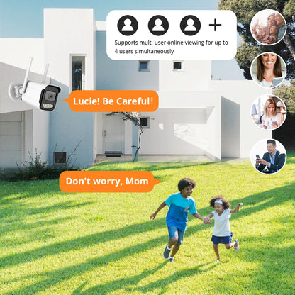 4K 8MP IP Camera Outdoor Wi-Fi Security Camera Wireless Waterproof IP Video Home Camara