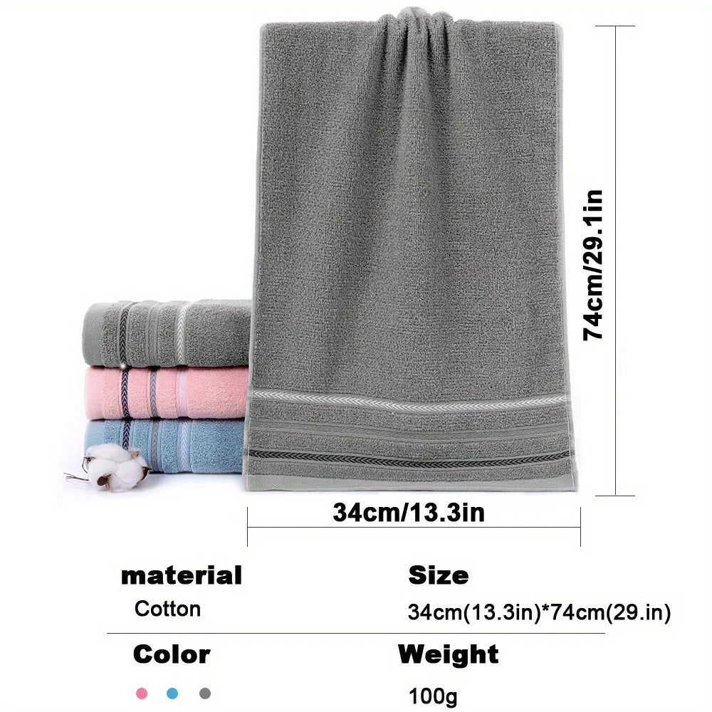 100% Cotton 4 Pack, Luxury Quick Dry Absorbent Towel Set