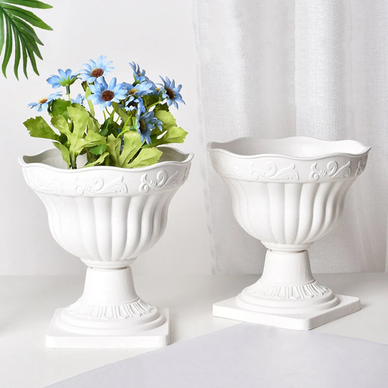 Simple Plastic Vase Pots for Plants Flower Arrangement Vase Decorative