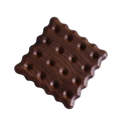 Wood Coaster Round Square Beech Wood Cup Mat Durable Heat Resistant Pad Placemats 8.8cm/3.46in