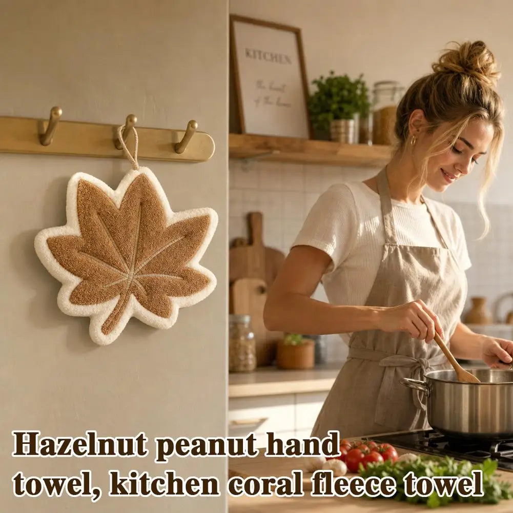 Creative Hand Towel Super Absorbent Towel Hanging Cleaning Cloth Bathroom Kitchen Accessories