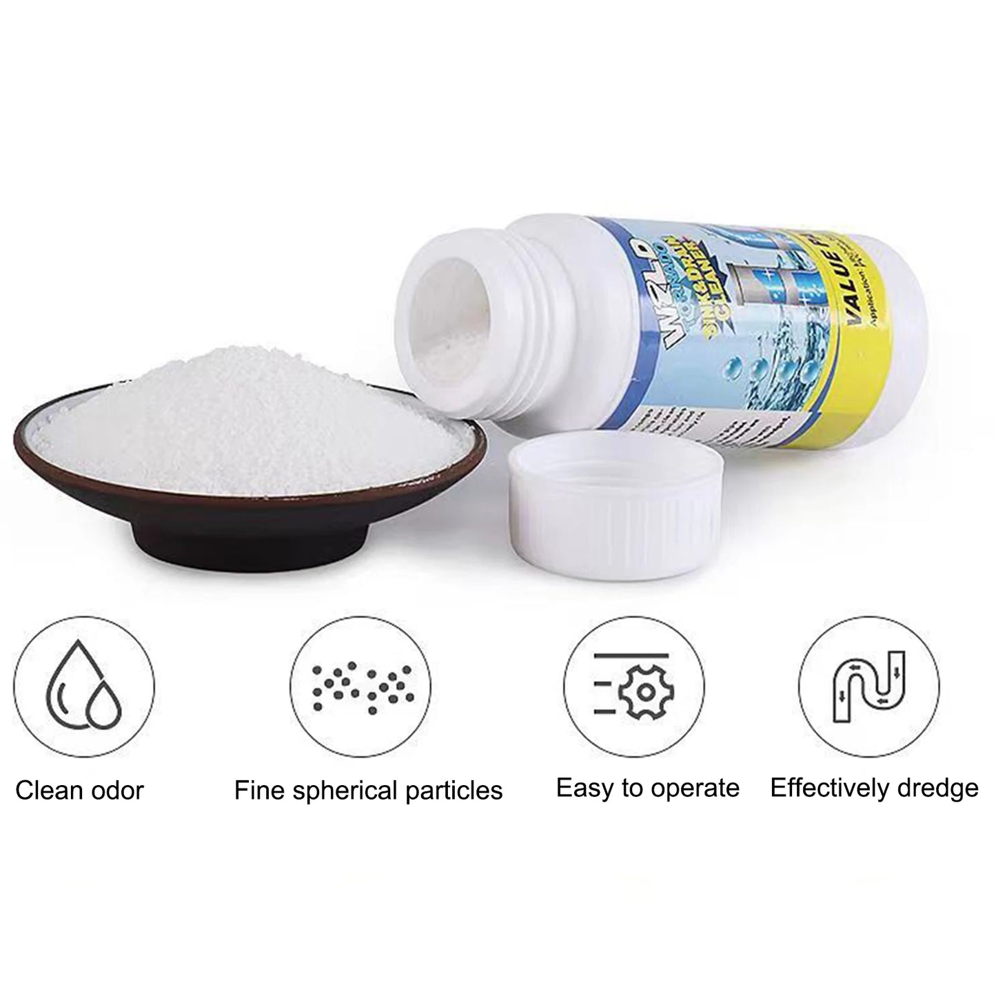 Powerful Sink and Drain Cleaner Fast Acting Portable Powder Cleaning