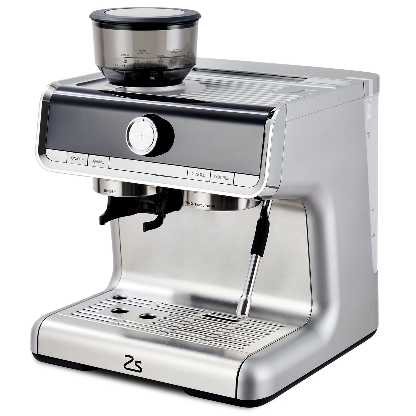 Espresso Machine with Grinder, Professional with Milk Steam 20 Bar Barista Cappuccino Machine