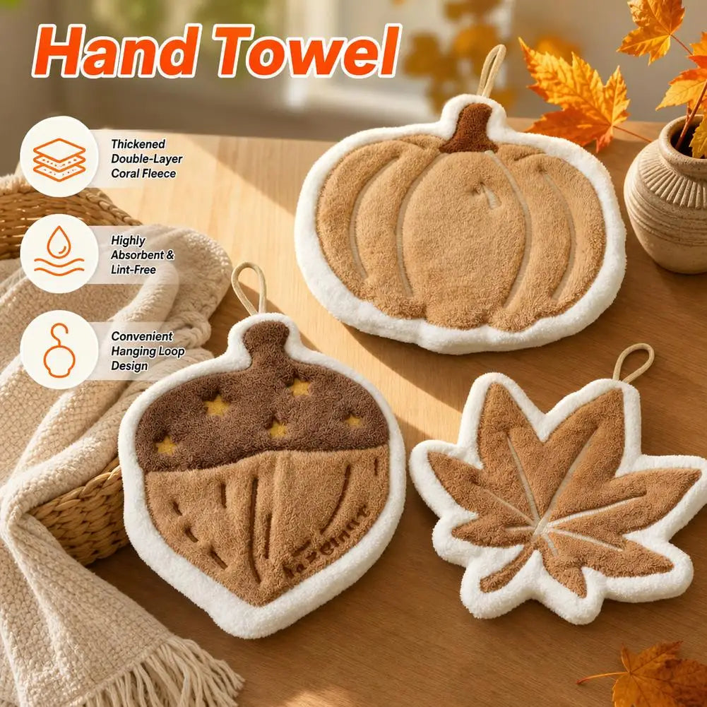 Creative Hand Towel Super Absorbent Towel Hanging Cleaning Cloth Bathroom Kitchen Accessories