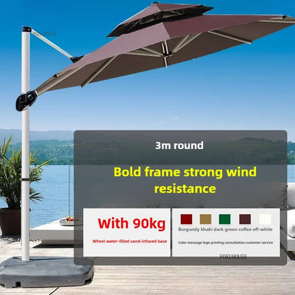 Balcony Outdoor Parasol Garden Patio Umbrellas Villa Open-air Stall Large Sun Umbrella