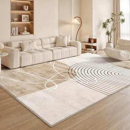 Flannel Carpet Modern Light Luxury Living Room Large Rug Non-Slip Washable