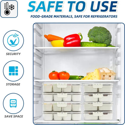 Snack Serving Tray with Lid and Handle snack for Portable Snack Platters - Clear Organizer