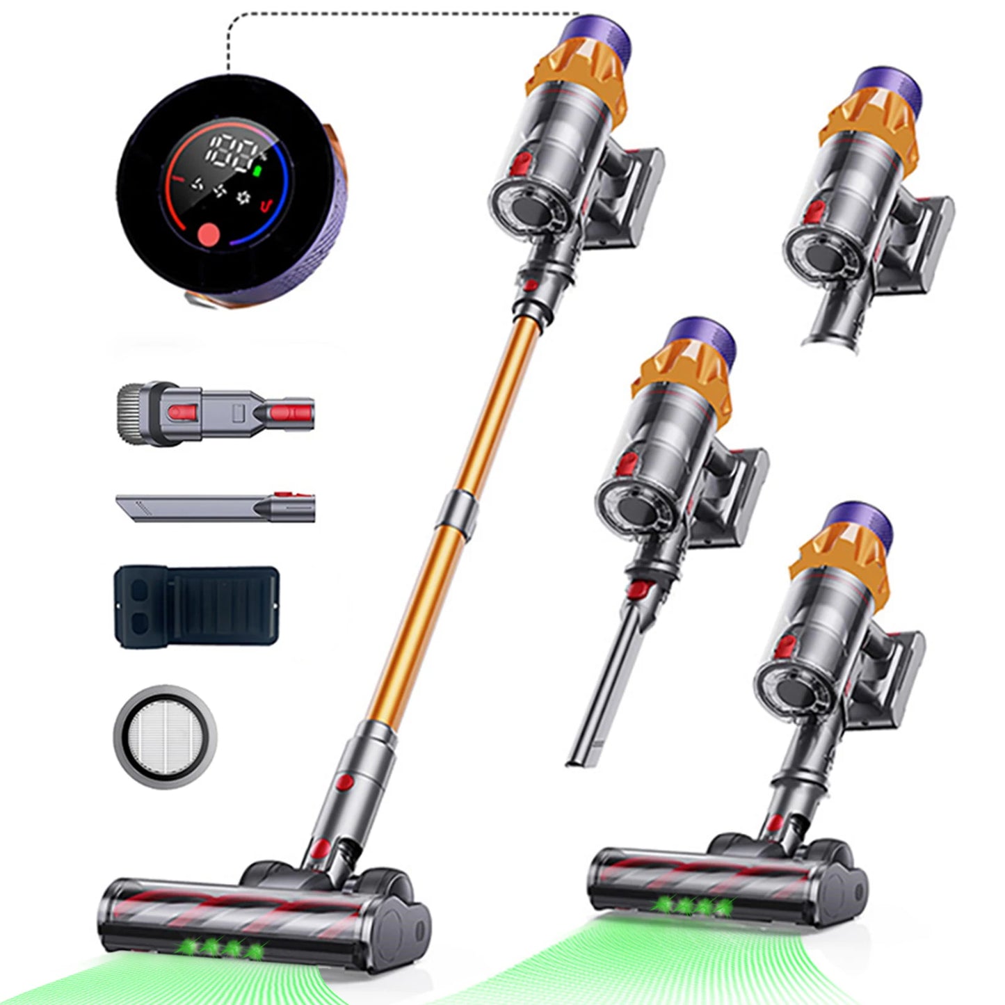 V18 Cordless Vacuum Cleaner 550W 45000PA – Powerful Brushless Handheld Vacuum.