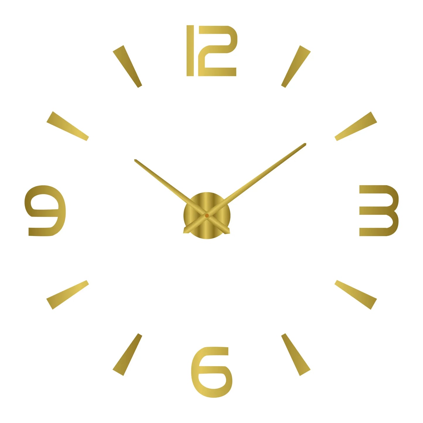 Large 3D Wall Clock Luminous Classic Wall DIY Digital Wall Stickers