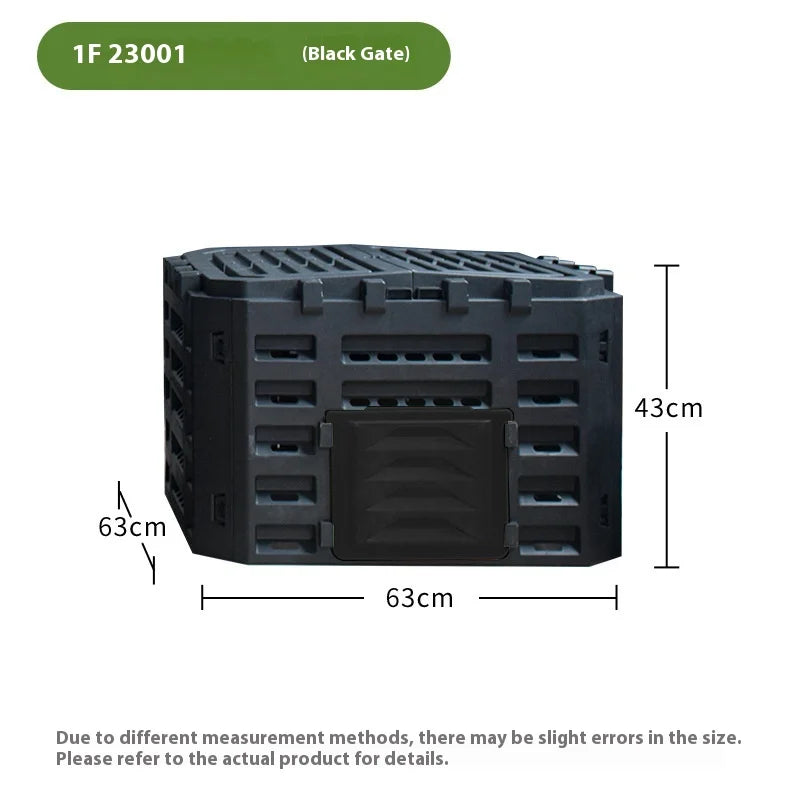 Courtyard Composting 300L Bin Garden Large Capacity Fermentation Tank Box Outdoor Tipping Bucket Barrel