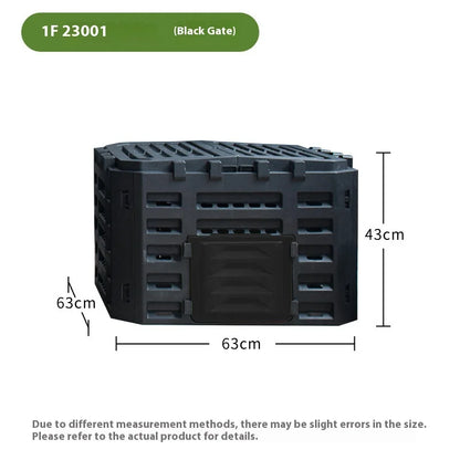 Courtyard Composting 300L Bin Garden Large Capacity Fermentation Tank Box Outdoor Tipping Bucket Barrel