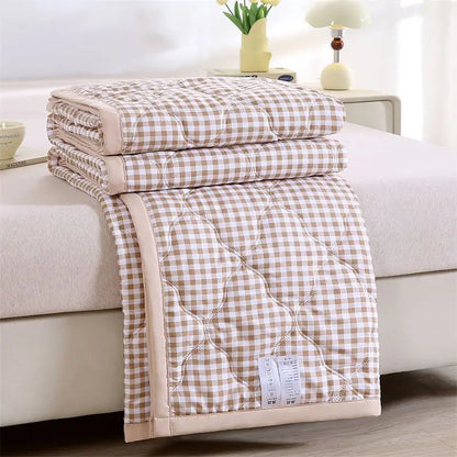 Washed Cotton Summer Quilt - Skin-Friendly Brushed Summer Cool Quilt
