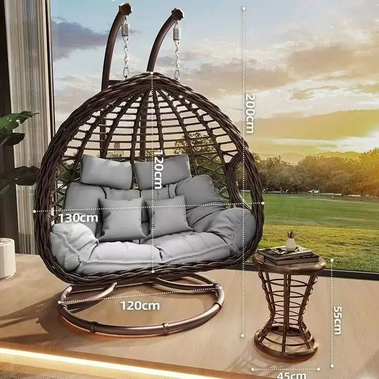 Hanging Basket Outdoor Swing Patio Double Hanging Chair