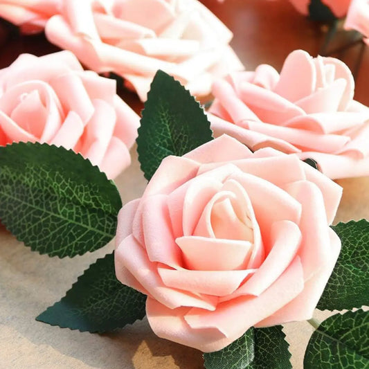 5/10/15/20/25Pcs Artificial Rose Flowers Wedding Centerpieces Arrangements Party