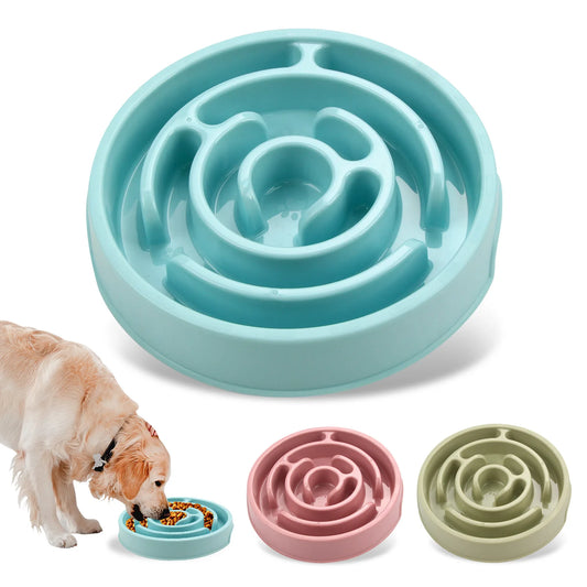 Pet Bowls Slow-Feeding Trays for Cats and Dogs to Prevent Choking Pet Supplies.