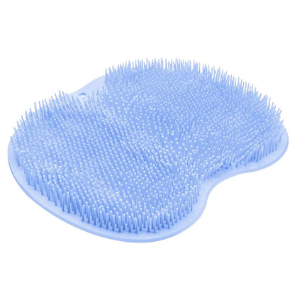 Shower Exfoliating Bath scrubber Pad Wall Mounted Slip Suction Cups