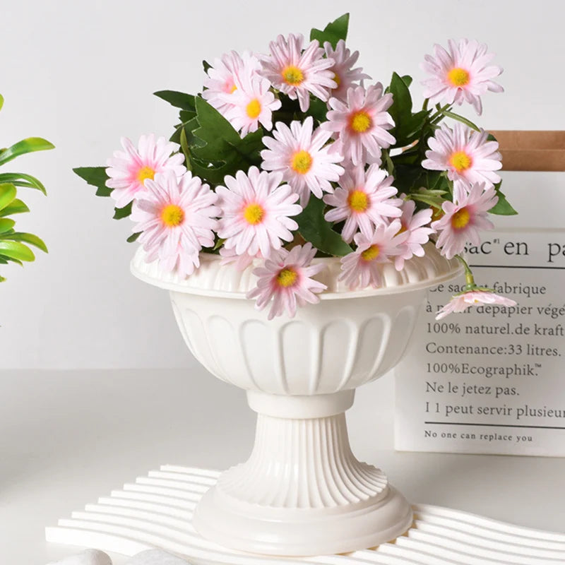 Simple Plastic Vase Pots for Plants Flower Arrangement Vase Decorative