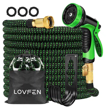 25/50/75/100/150ft Expandable Water Hose Flexible Magic Garden Hose 10 Pattern Sprayer Nozzle For Pet Cleaning Watering