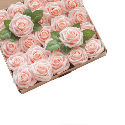 10~100pcs Rose Artificial Flowers Foam Fake Roses Wedding Bouquets Centerpieces